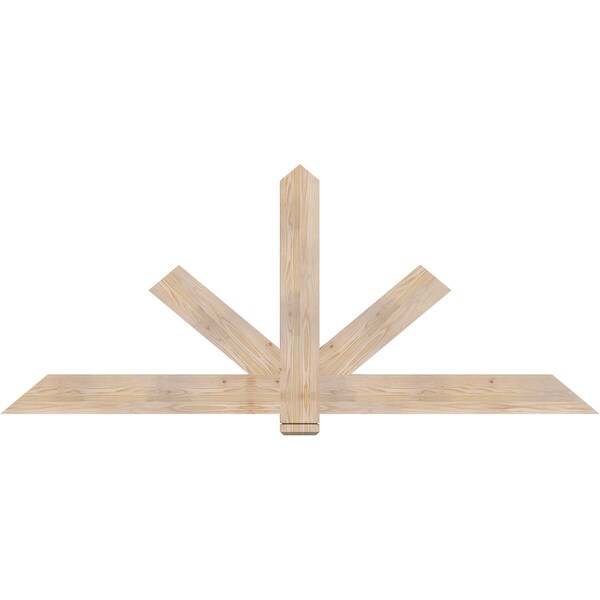 Ekena Millwork Kennewick Smooth Timber Gable Bracket, Douglas Fir, 84"W x 35"H x 1 1/2"D x 5 1/2"F, 10/12 Pitch GBW084X35X0206KEN00SDF - main